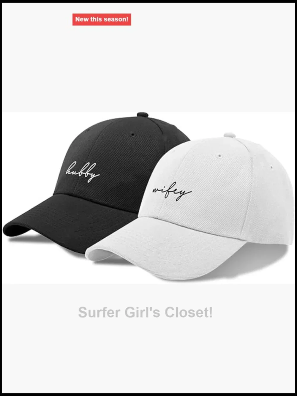 Matching Mr & Mrs Couples Baseball Cap Set Wedding Anniversary Gift